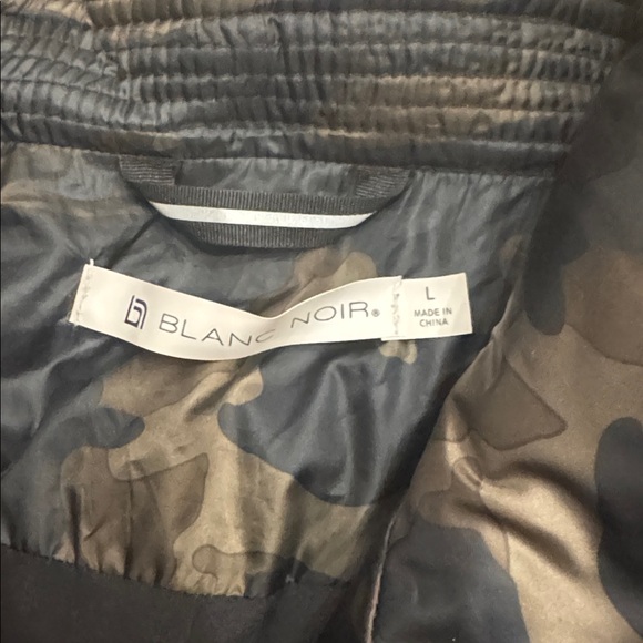 Blanc Noir Black and Brown Camo Puffer Jacket - Picture 3 of 6